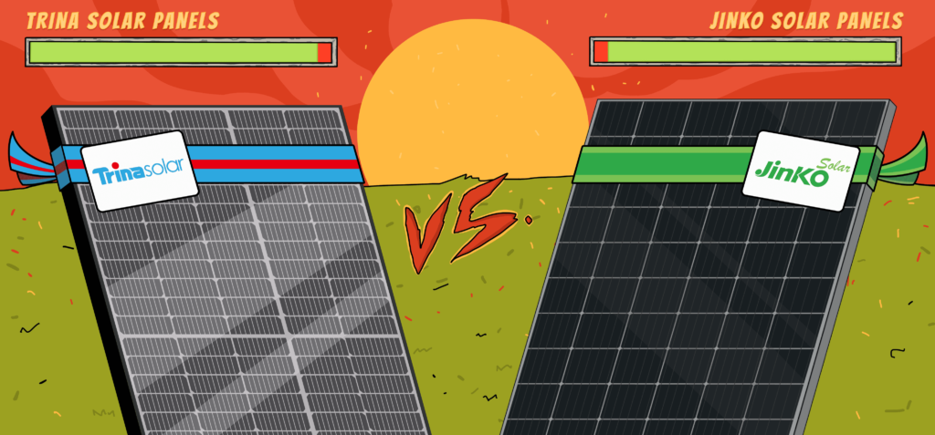 Trina solar panels vs. Jinko